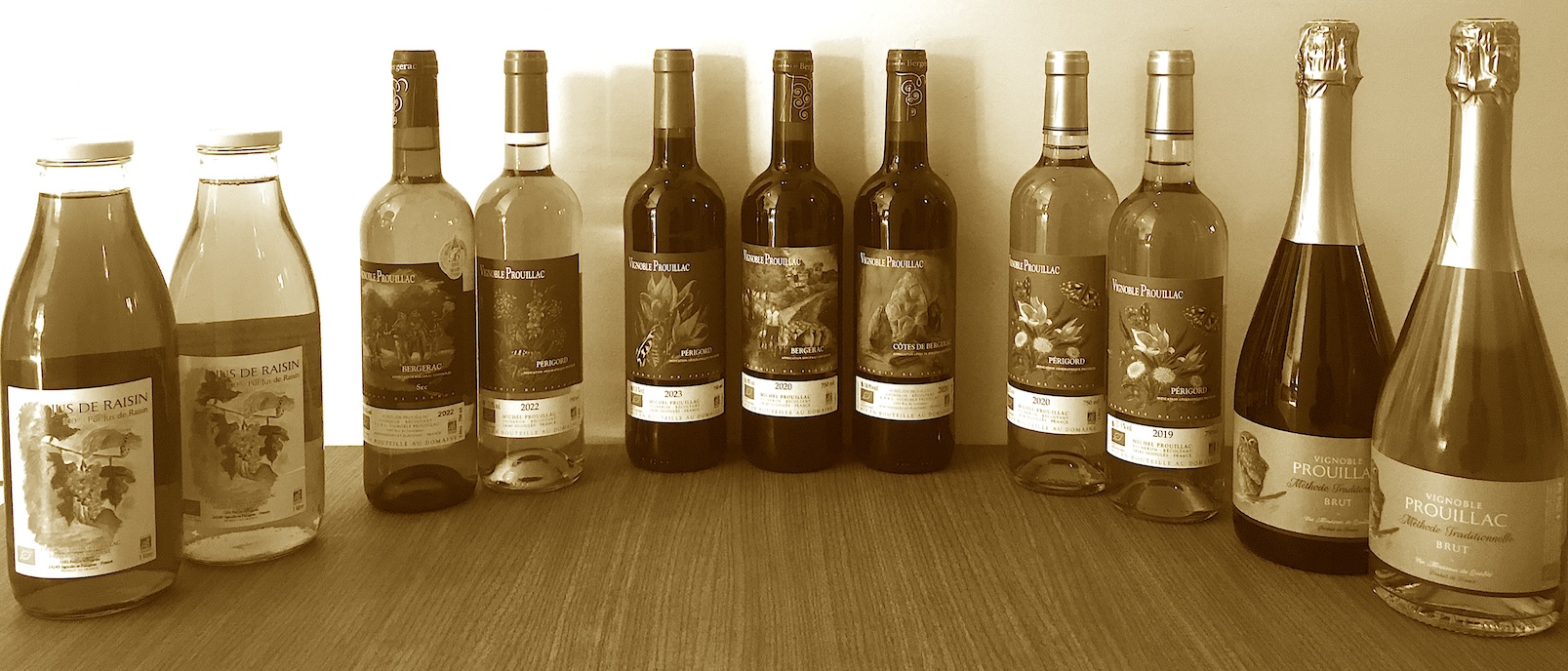 vins du vignoble Prouillac